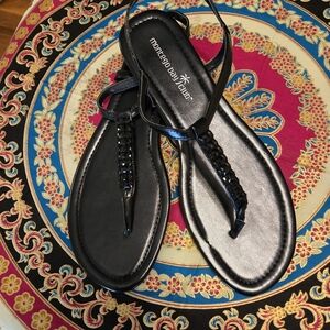 Montego Bay Club Elegant Black Sandals